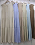 Buttons Up Half Sleeves Tiered Loose Dresses